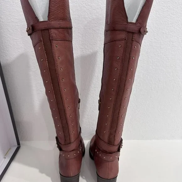 Vince Camuto "Bestant" Leather Tall Brown Boots (NiB) - Picture 3 of 8